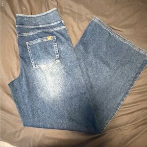 HALARA Women's Wide Leg Blue Jeans